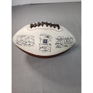 Baltimore Ravens Team Signed Football Multi Autograph NFL Players Inc Ball